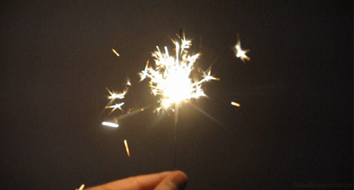 Animated gif of a sparkler in a hand…