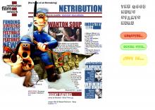 Front page from the relaunch of Netribution in 2006