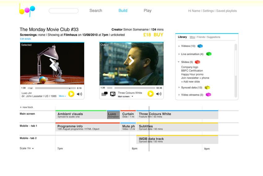 Screengrab of the Big Open Playlister